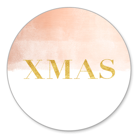 Roségouden waterverf xmas